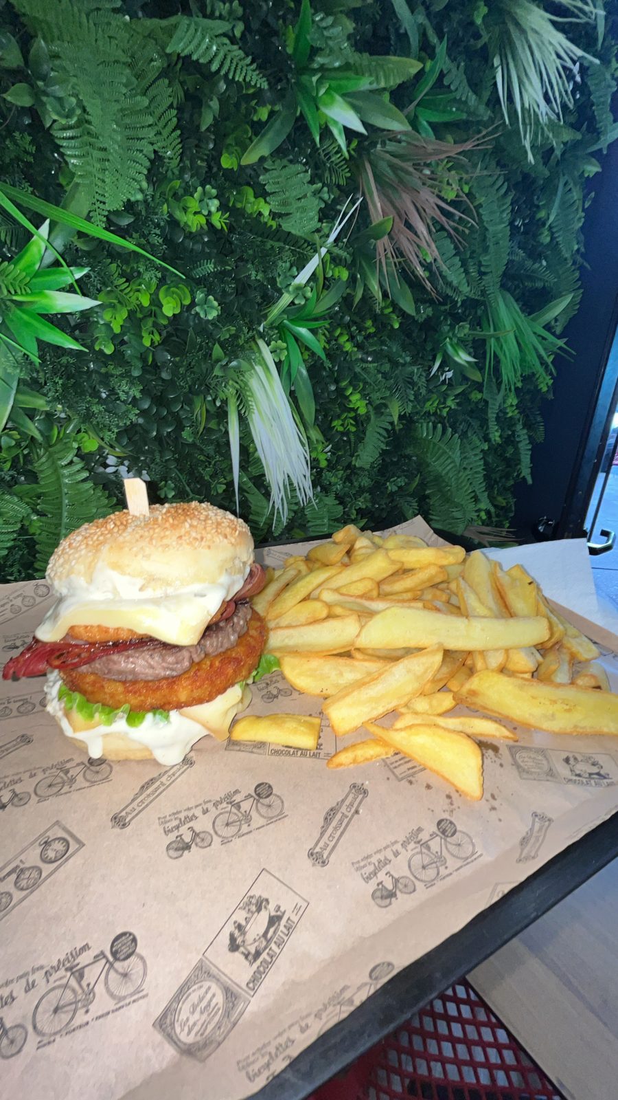 Burger et frites maison