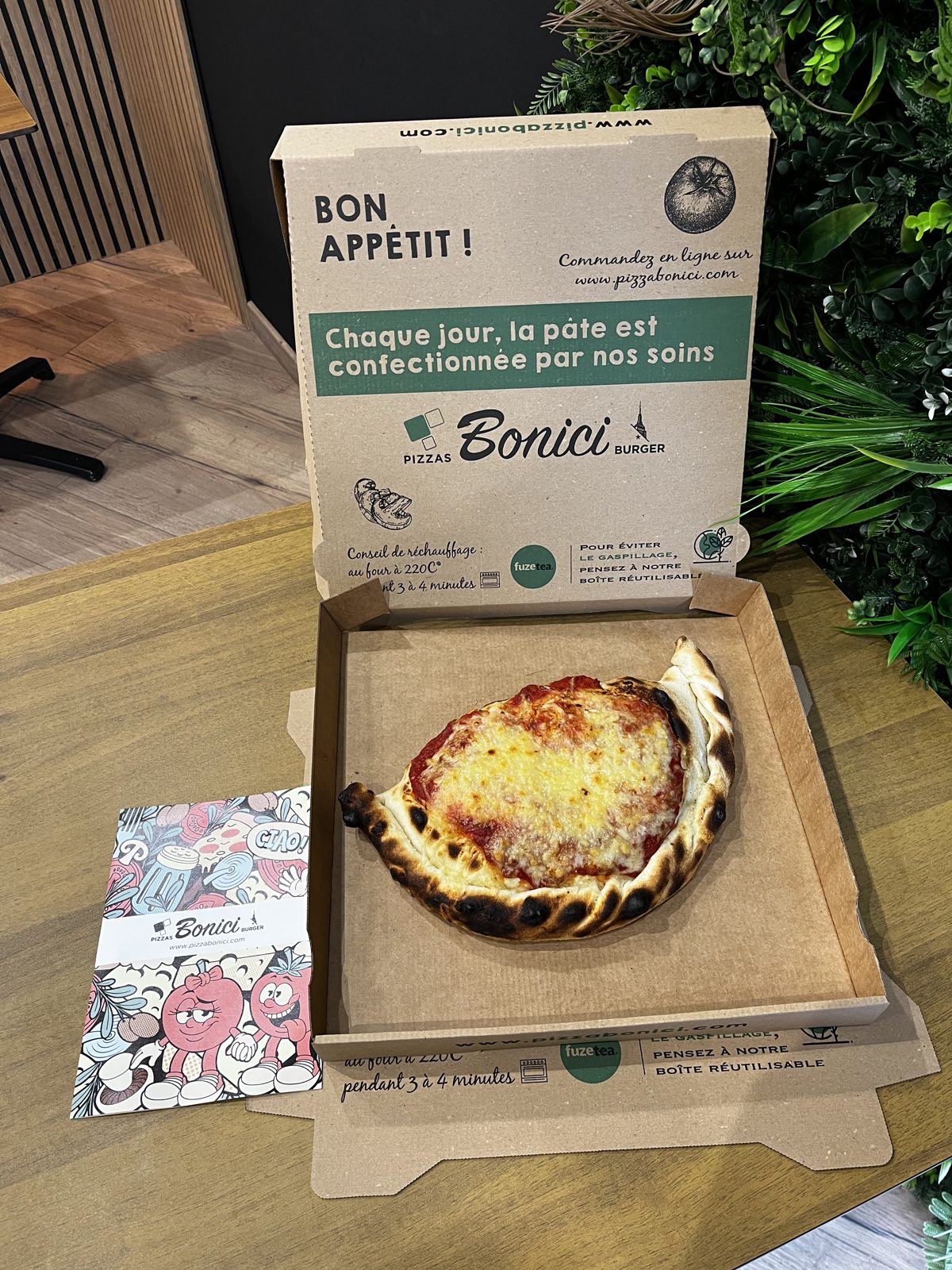 Calzone dans sa boîte Bonici
